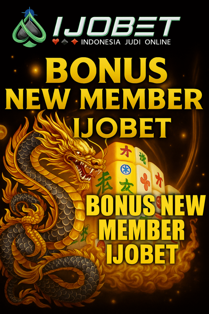 promosi Bonus New Member IJOBET dengan desain mewah